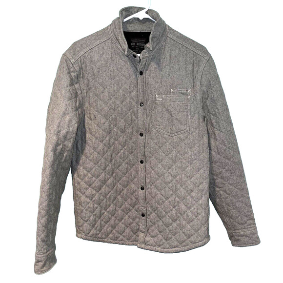 All Saints Spitalfield Randal Searcher Quilted Button Wool Jacket Sz. Med